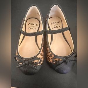 Janie and Jack Leopard Ballet Shoes